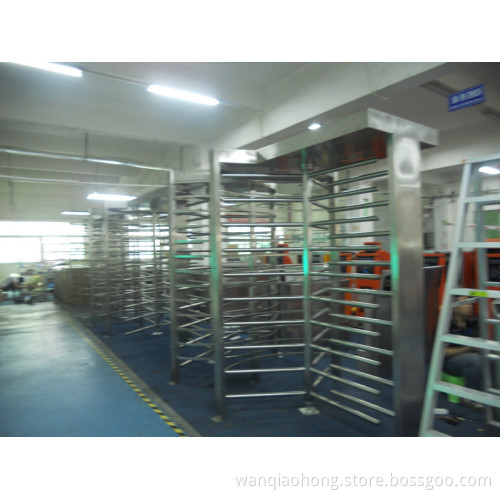Double Lanesturning 120 Degrees Every Time Full Height Turnstile Gate